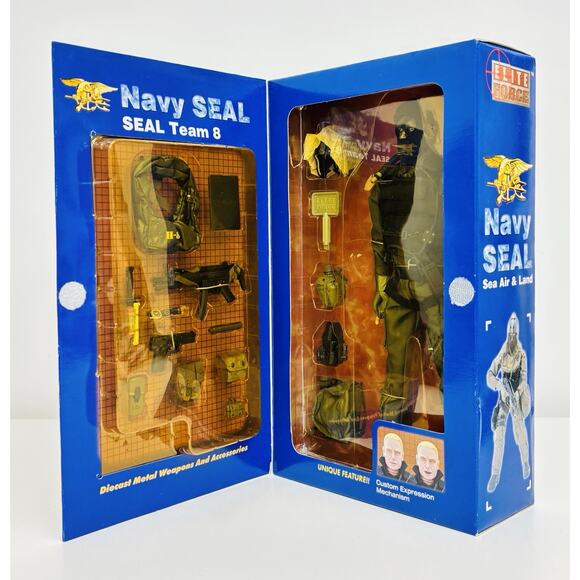 Bbi Elite Force 1:6 Navy Seal Team 8 "Shark" 12" Figure 34221 New - Picture 2 of 9